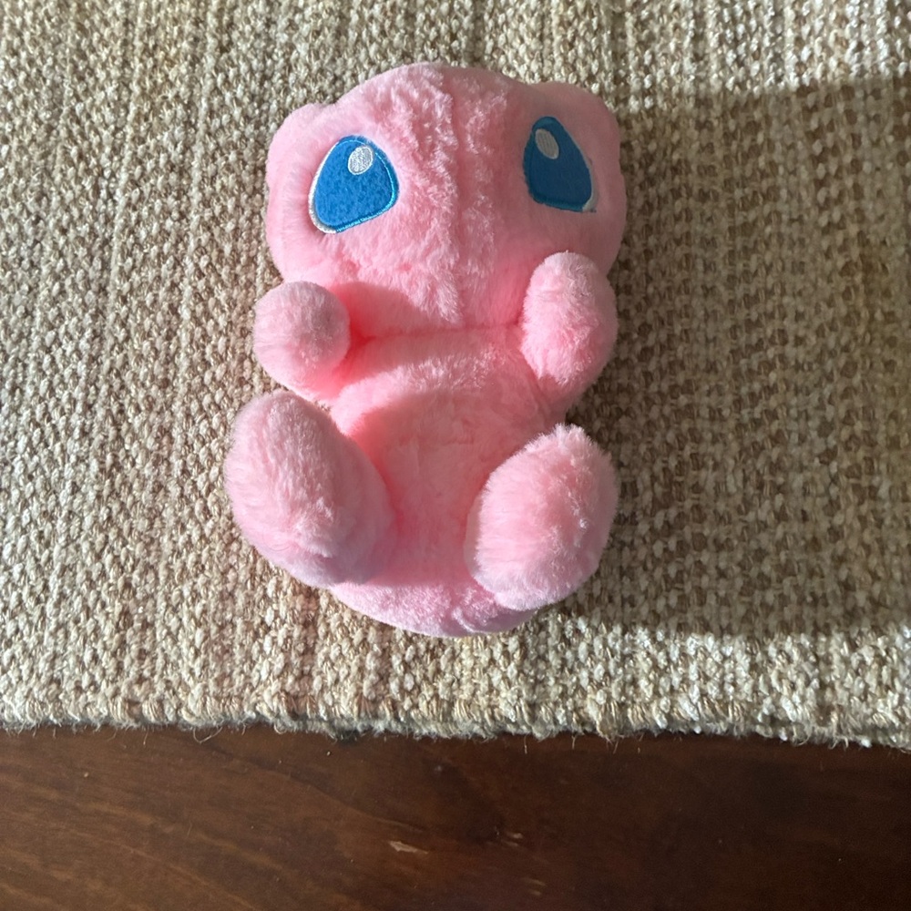 Pink Plush Small Pet Toy - Soft Chewable Comfort